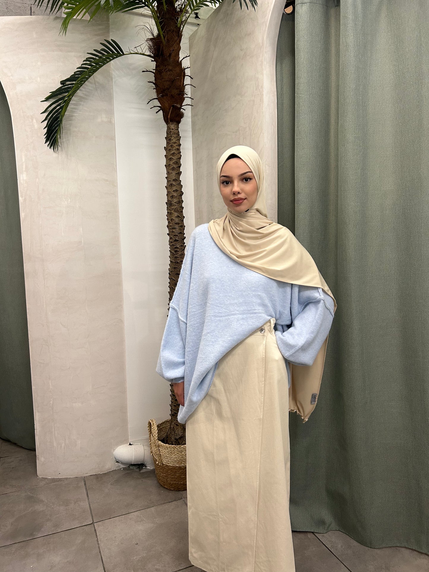 Pull maille douce oversize