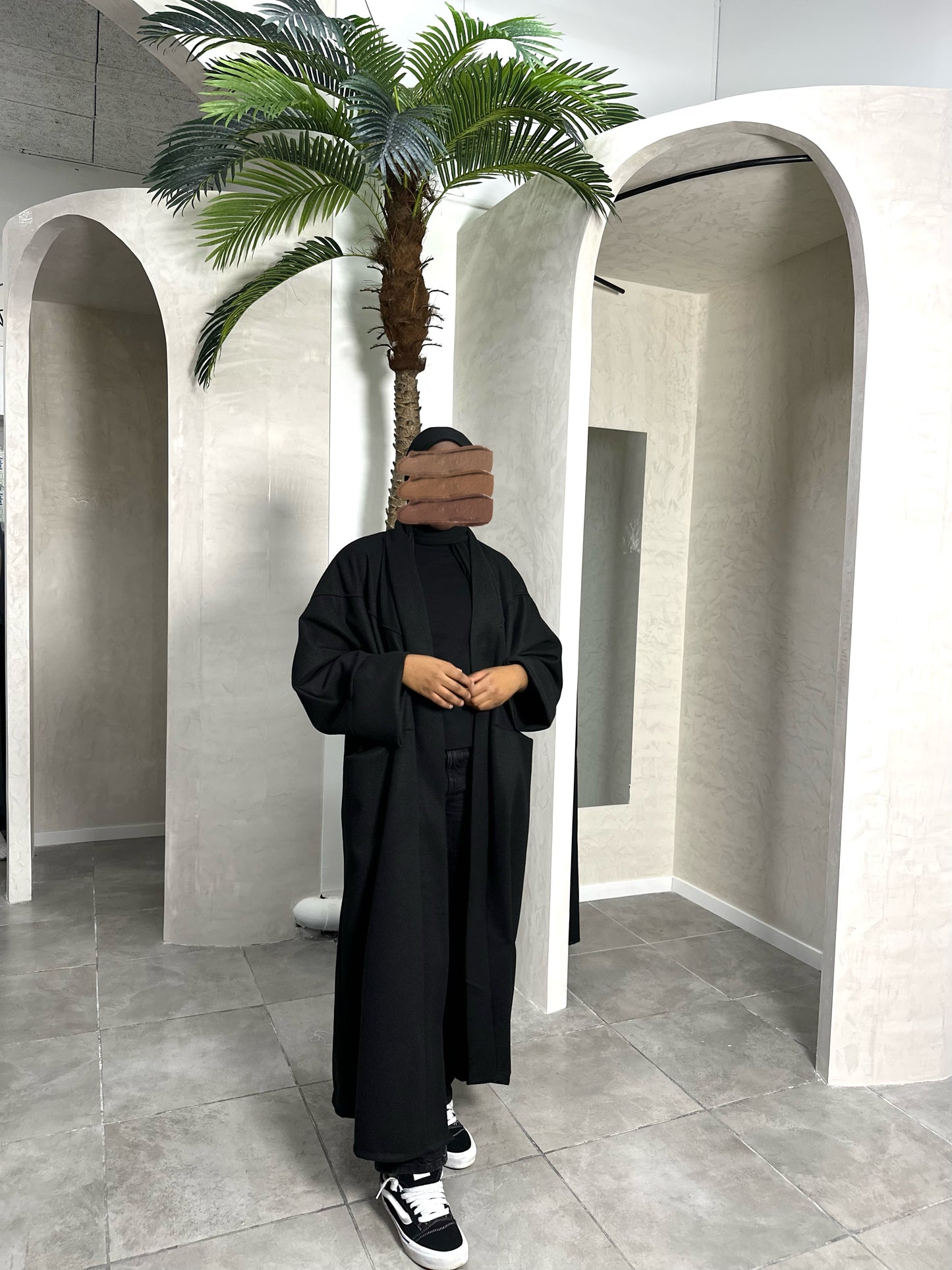 MANTEAU KIMONO NOIR
