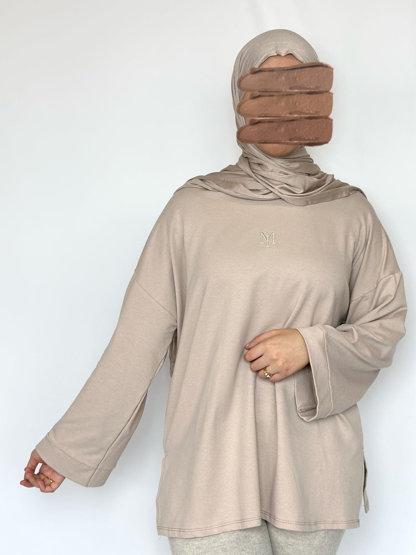 T-shirt à manches longues MI beige