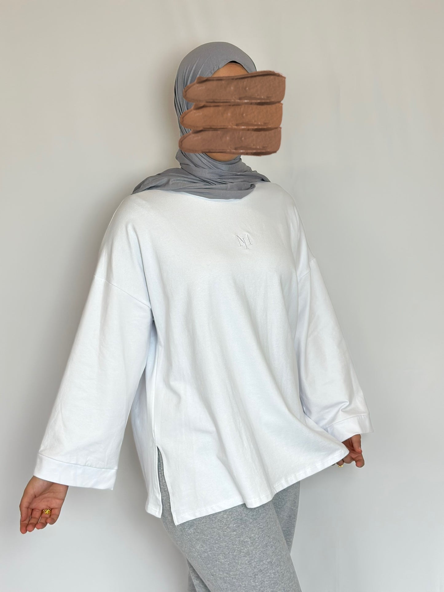 T-shirt à manches longues M.I blanc