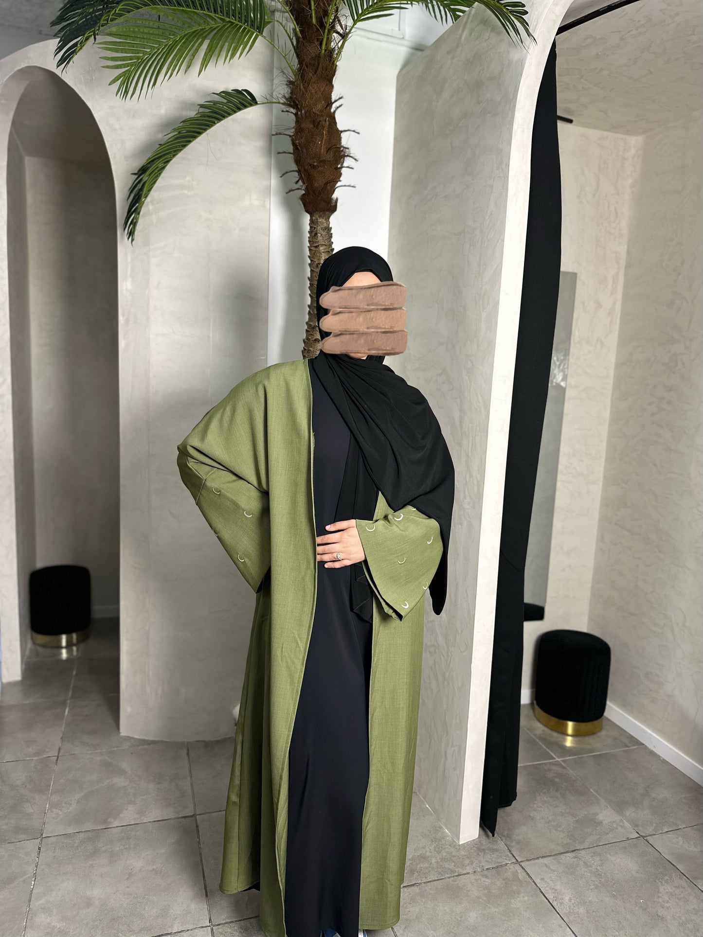 KIMONO LUNE KAKI